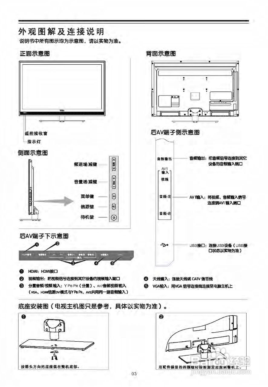 tcl王牌l32f3110b液晶彩电使用说明书