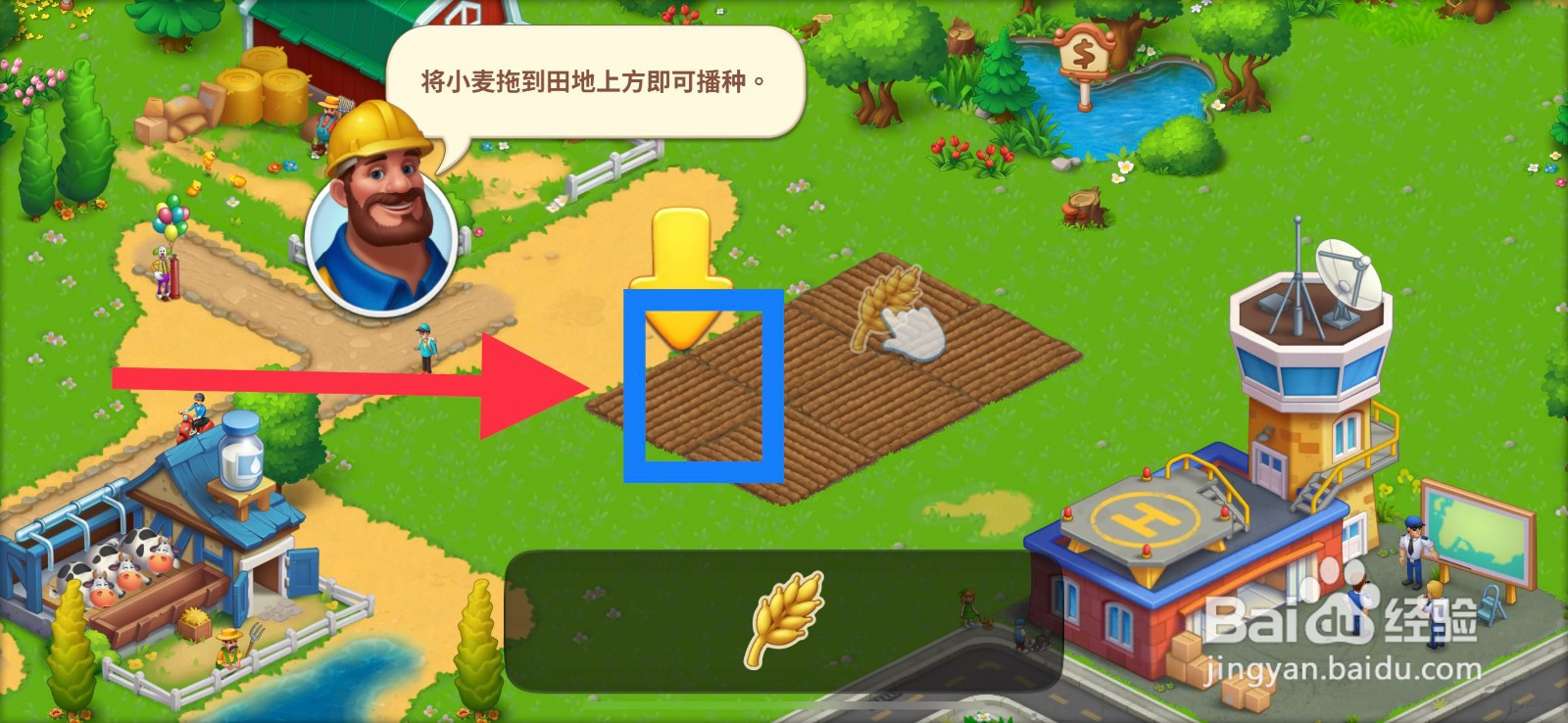 梦想城镇种植小麦攻略