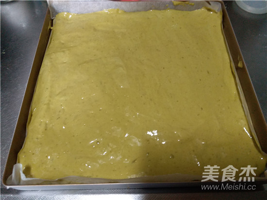 抹茶红豆肉松蛋糕卷