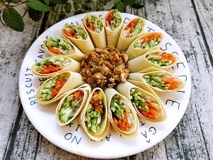 超级好吃的肉酱豆腐卷