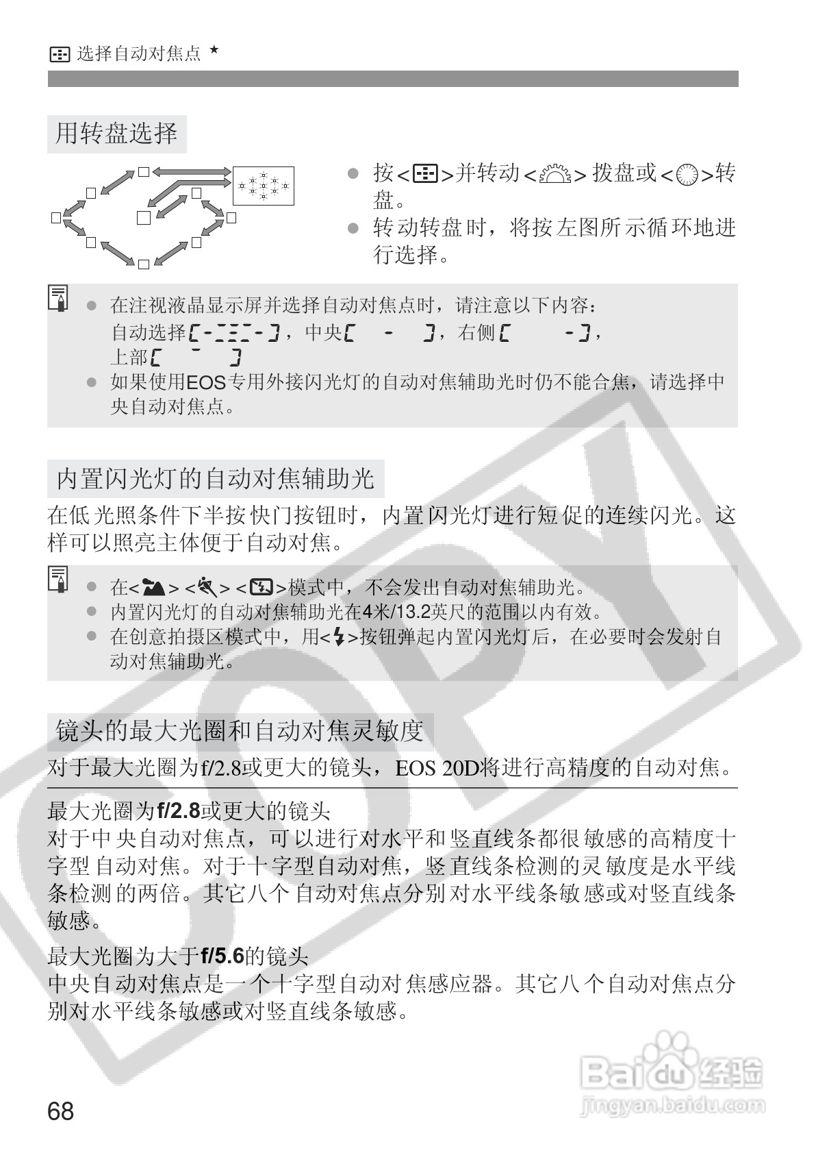 佳能EOS 20D数码相机使用说明书:[7]