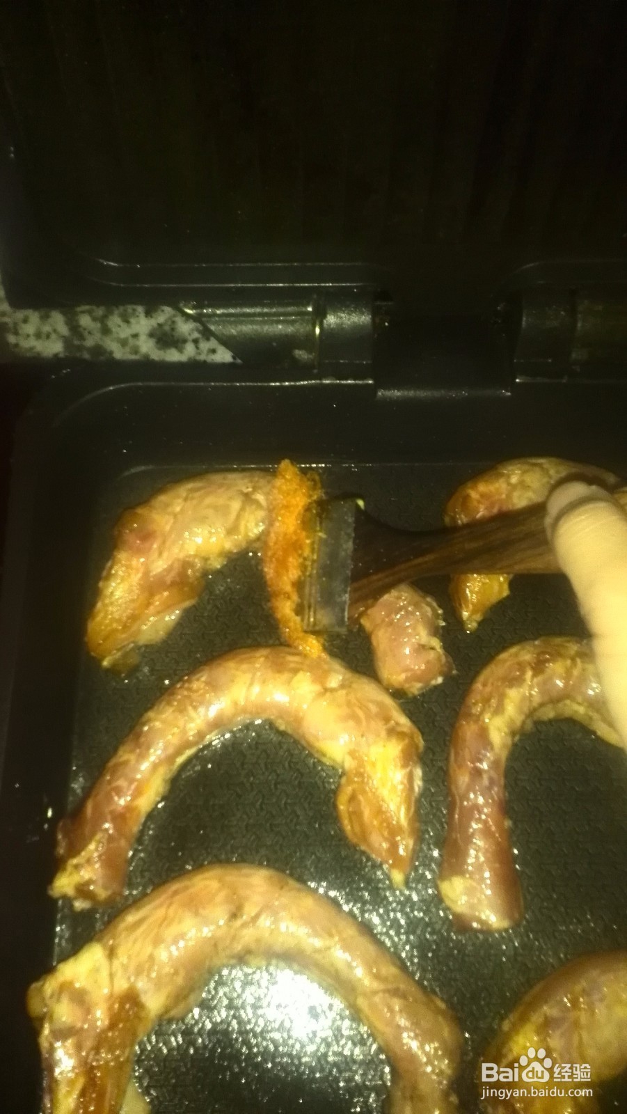 用电饼档做鸡脖