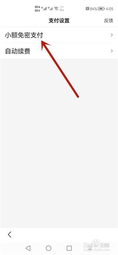 百度app怎么开启小额免密支付