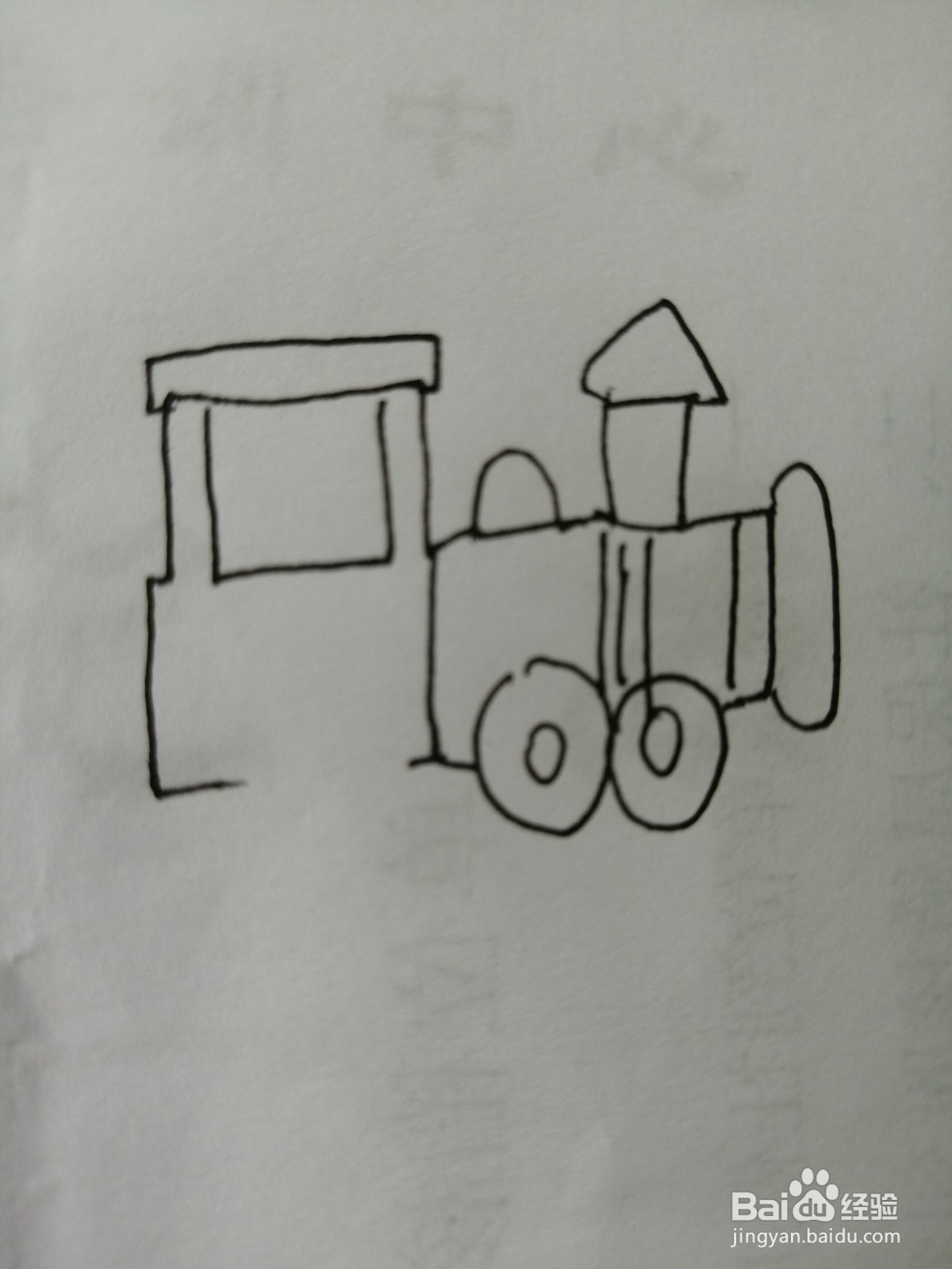 简笔画火车怎么画