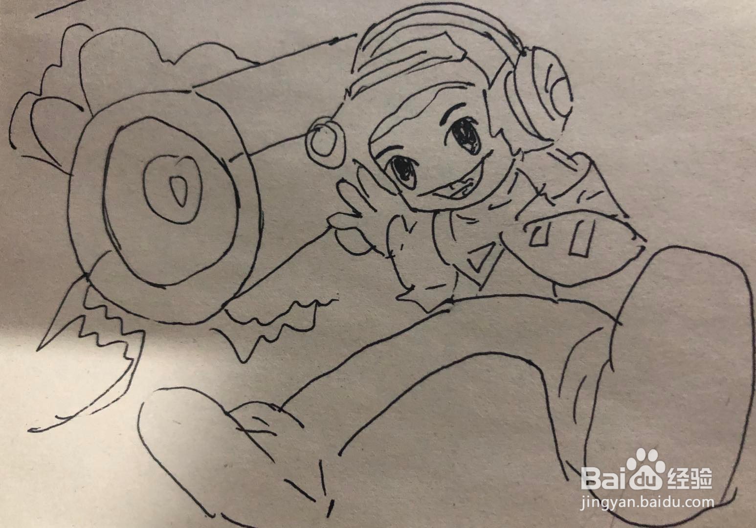 鲁班七号简笔画