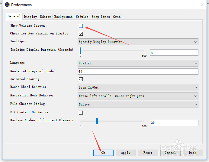 yED怎么关闭显示欢迎屏幕