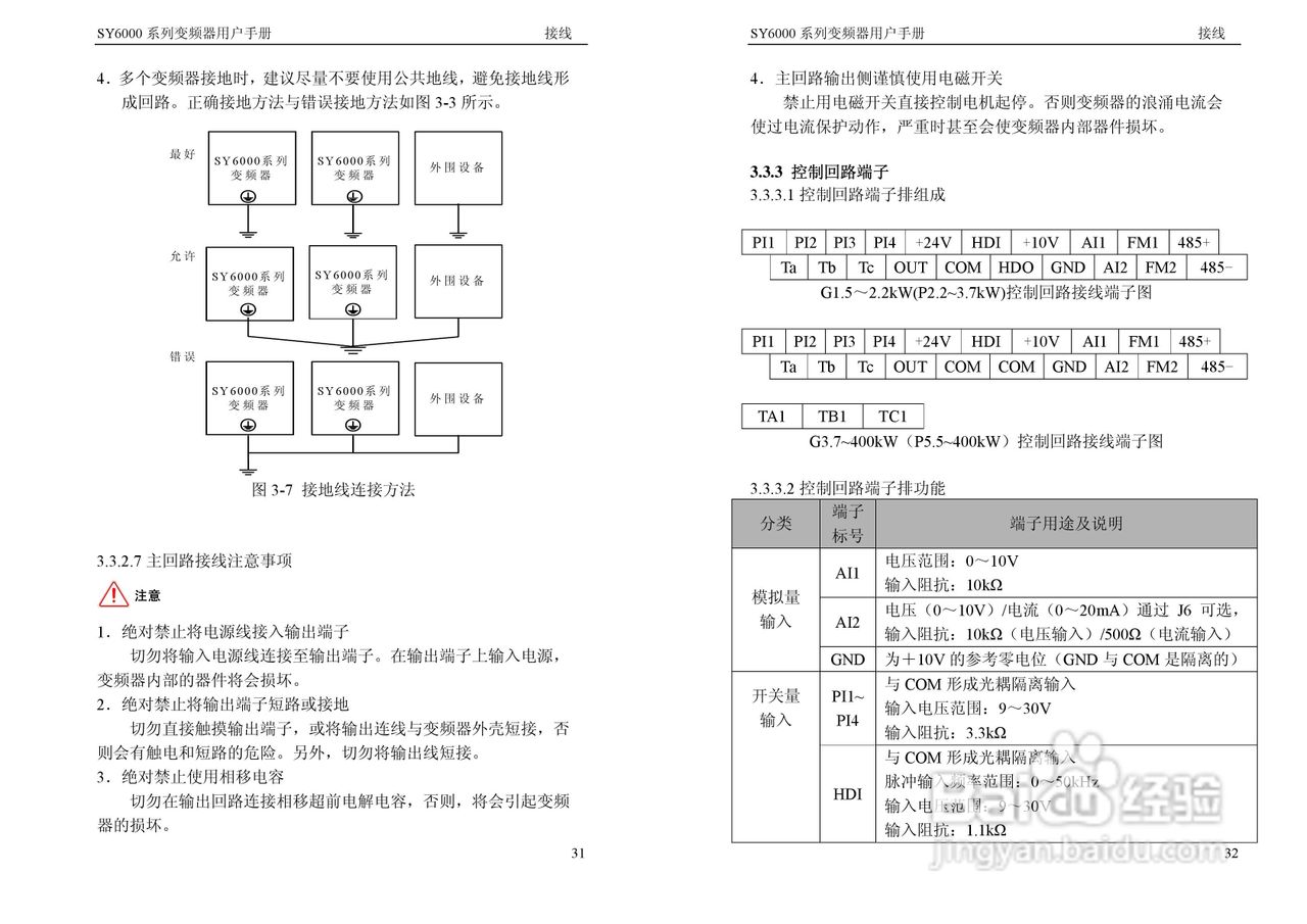 神源SY6000-G40040变频器用户手册:[2]