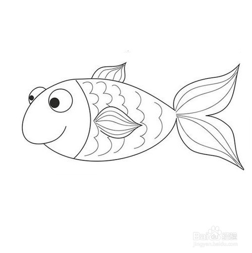 鱼的眼睛怎么画简笔画图片