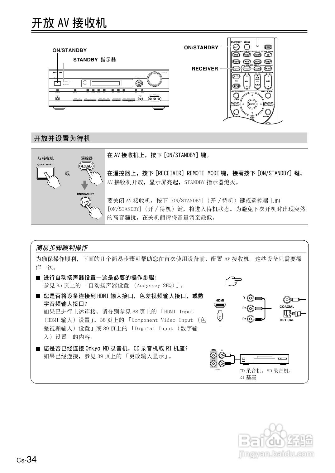 安桥AV接收机TX-SR506型使用说明书:[2]