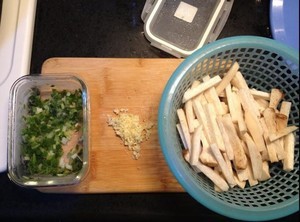 蒜香杏鲍菇制作过程