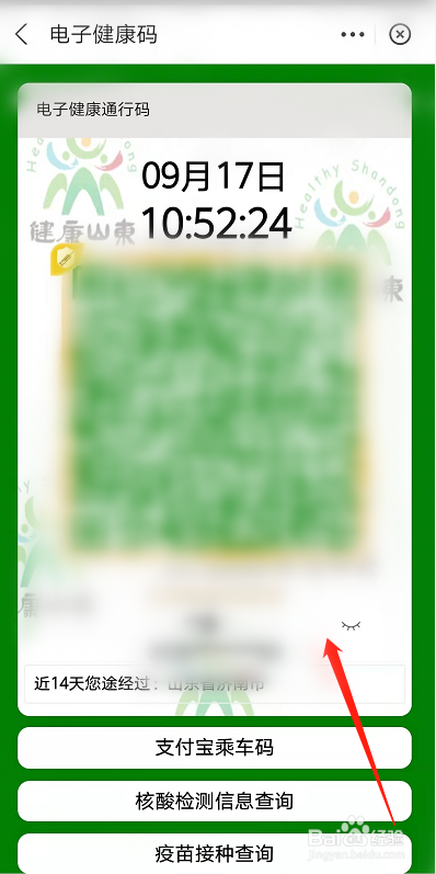 健康绿码在哪里显示出来