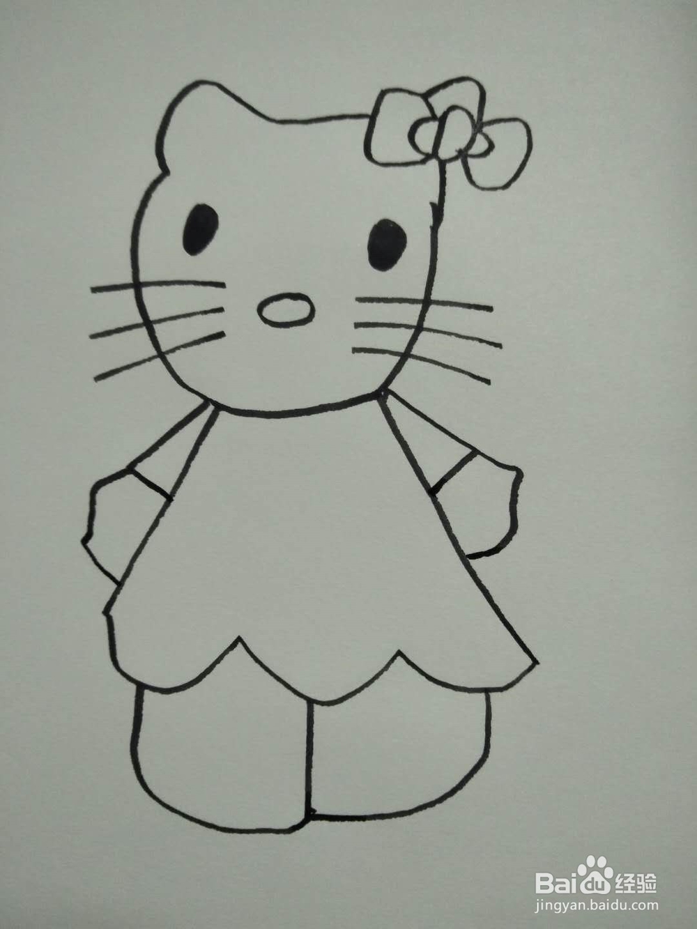 猫的简笔画法1