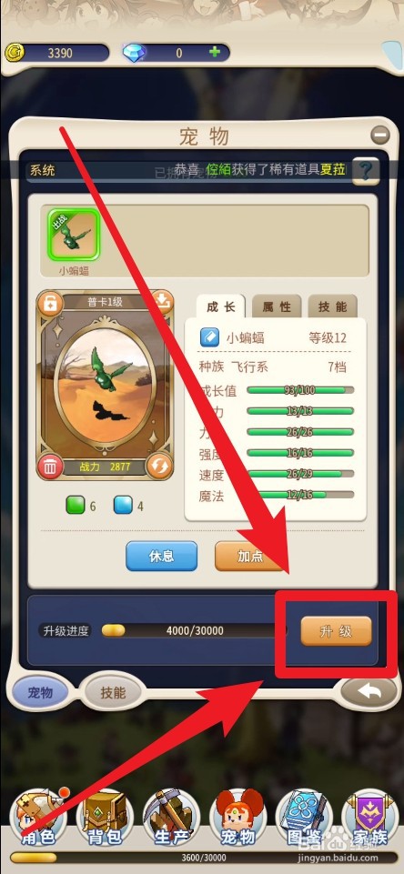 魔力宝贝归来怎么提升宠物等级