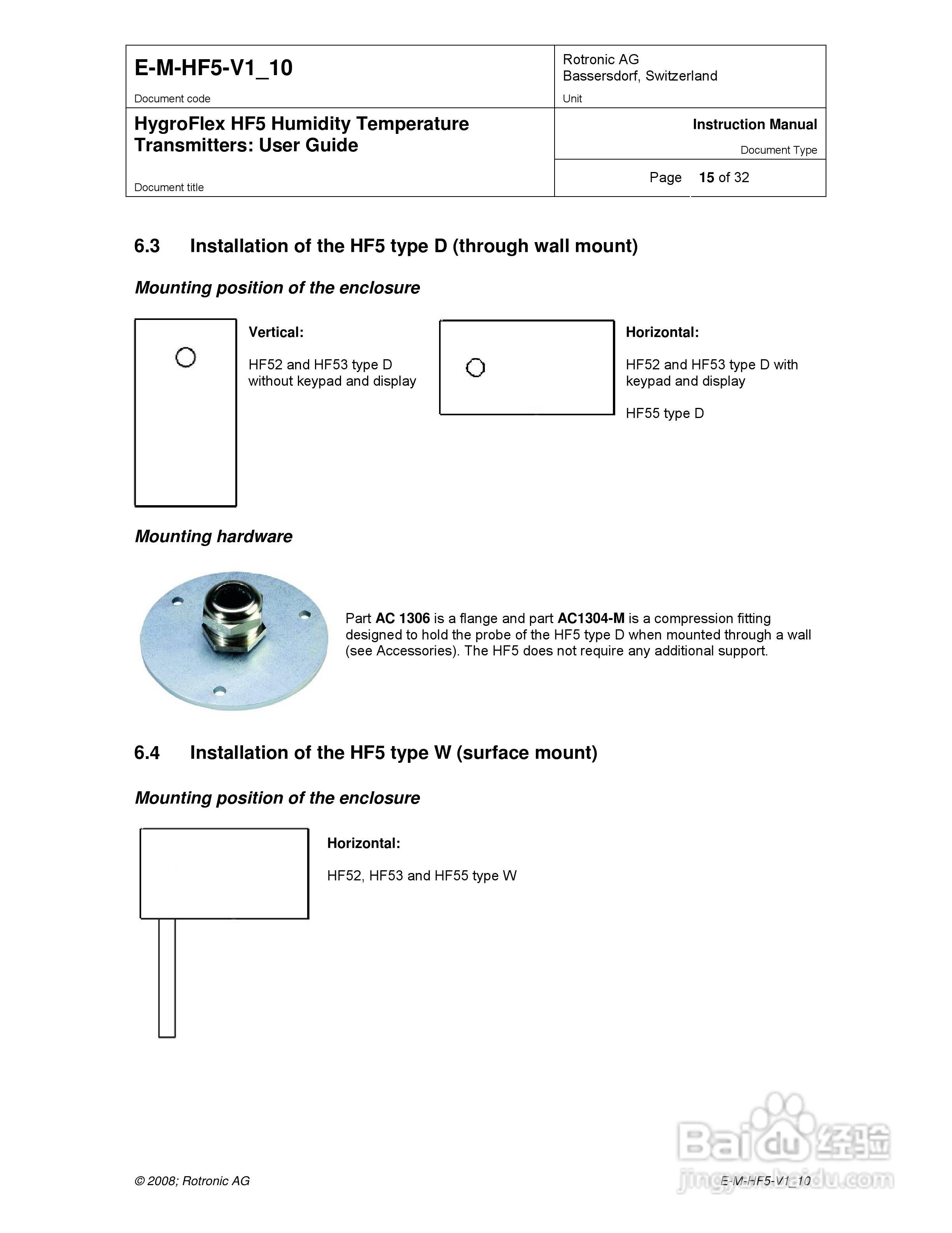 HF5工业温湿度变送器操作手册:[2]