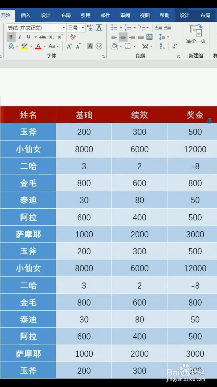 如何使表格每页都有表头