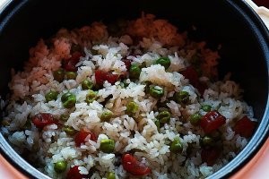 养生食补豌豆饭(简易版)的做法