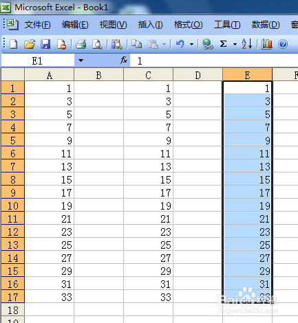 excel2003自动填充柄的用法
