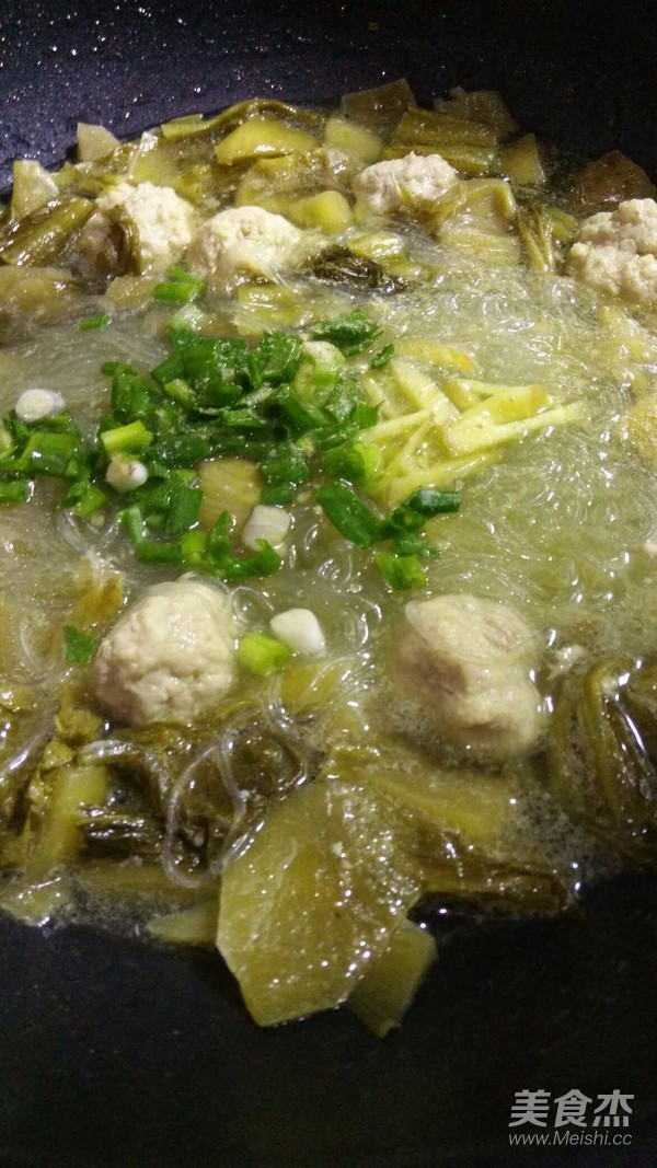 酸菜肉丸粉丝汤