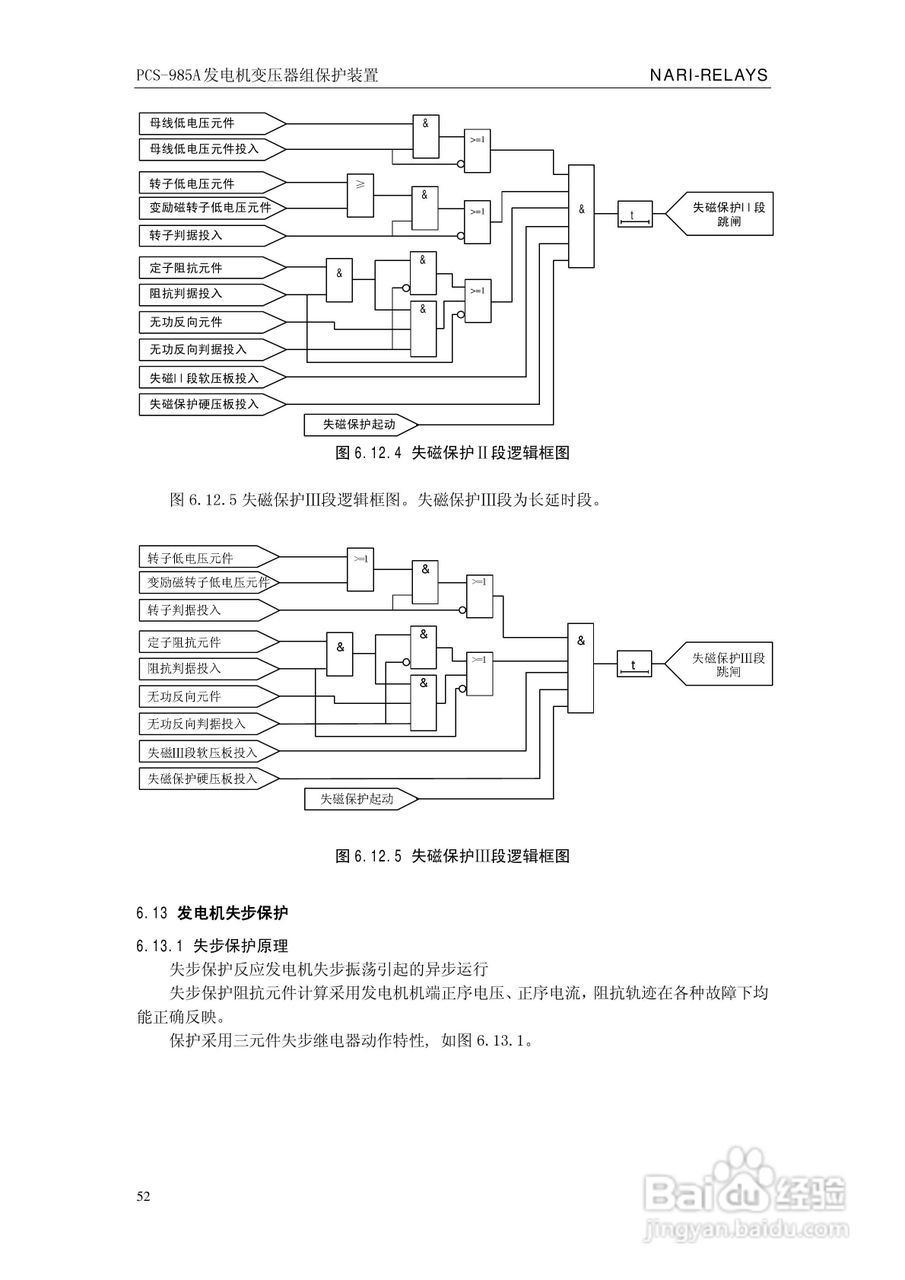 国瑞继保PCS-985A发电机变压器组保护装置技术说明书:[6]