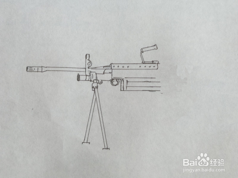m249轻机枪图片怎么画