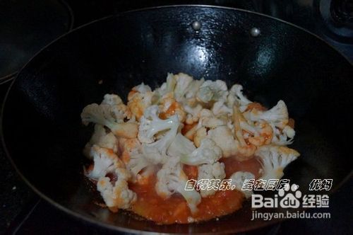 怎样做菜花西红柿