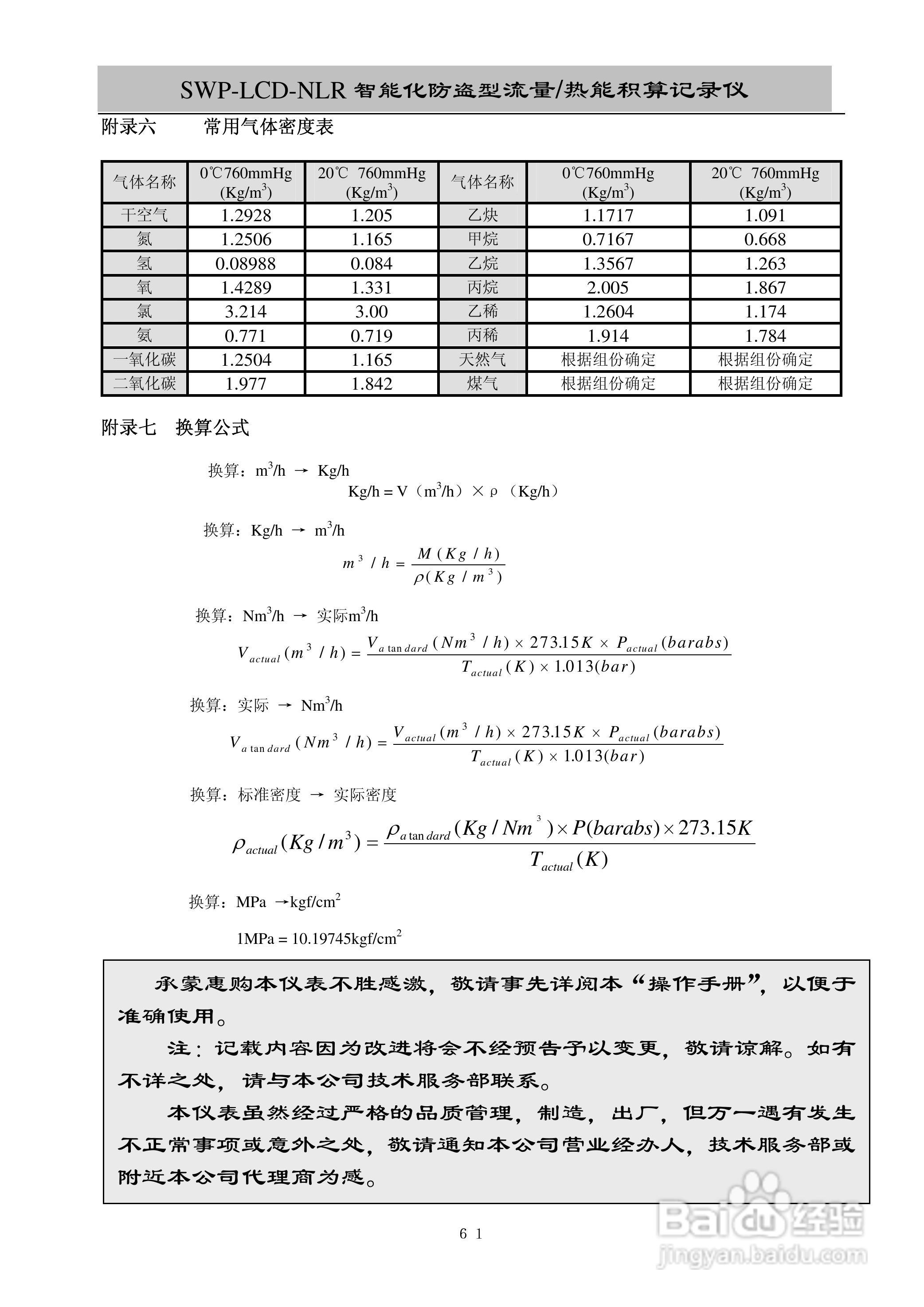 昌晖SWP-LCD-NLR智能化防盗型流量/热能积算仪说明书:[7]