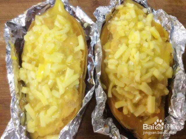 芝士焗红薯的做法