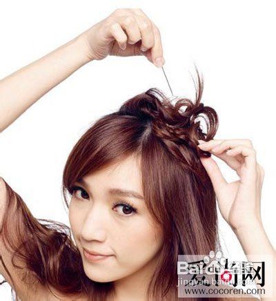 2012最新盘发发型给头发编出“发饰”