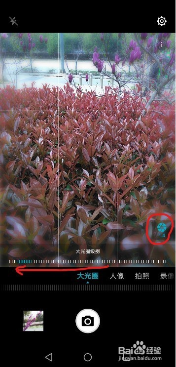 怎样设置光圈用手机拍摄背景虚化的效果