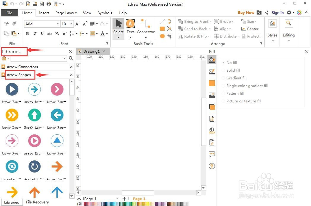 怎样创建左拐箭头