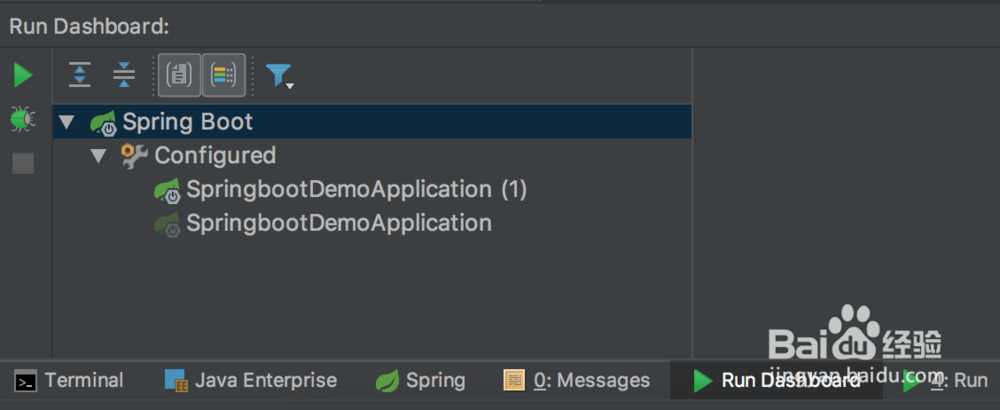 springboot在idea的RunDashboard如何显示出来