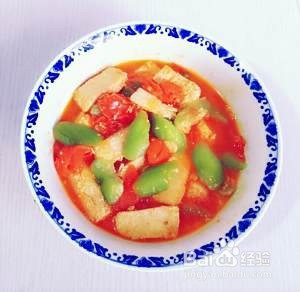 番茄冻豆腐烧丝瓜