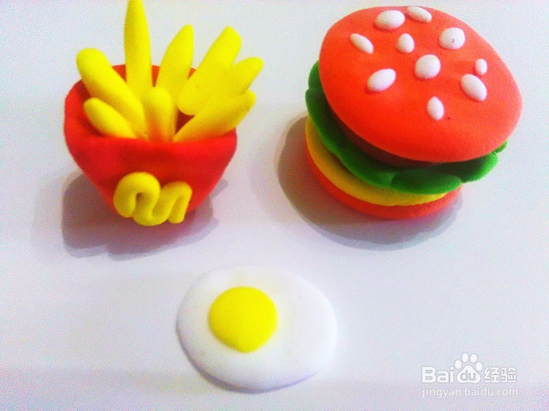 呆萌精致小吃摆件（汉堡、薯条）怎么制作？
