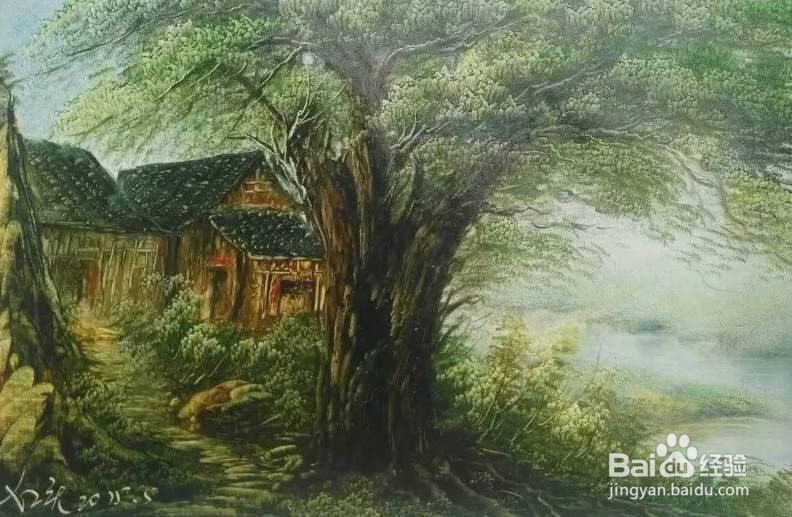 山水画刀画小路欣赏