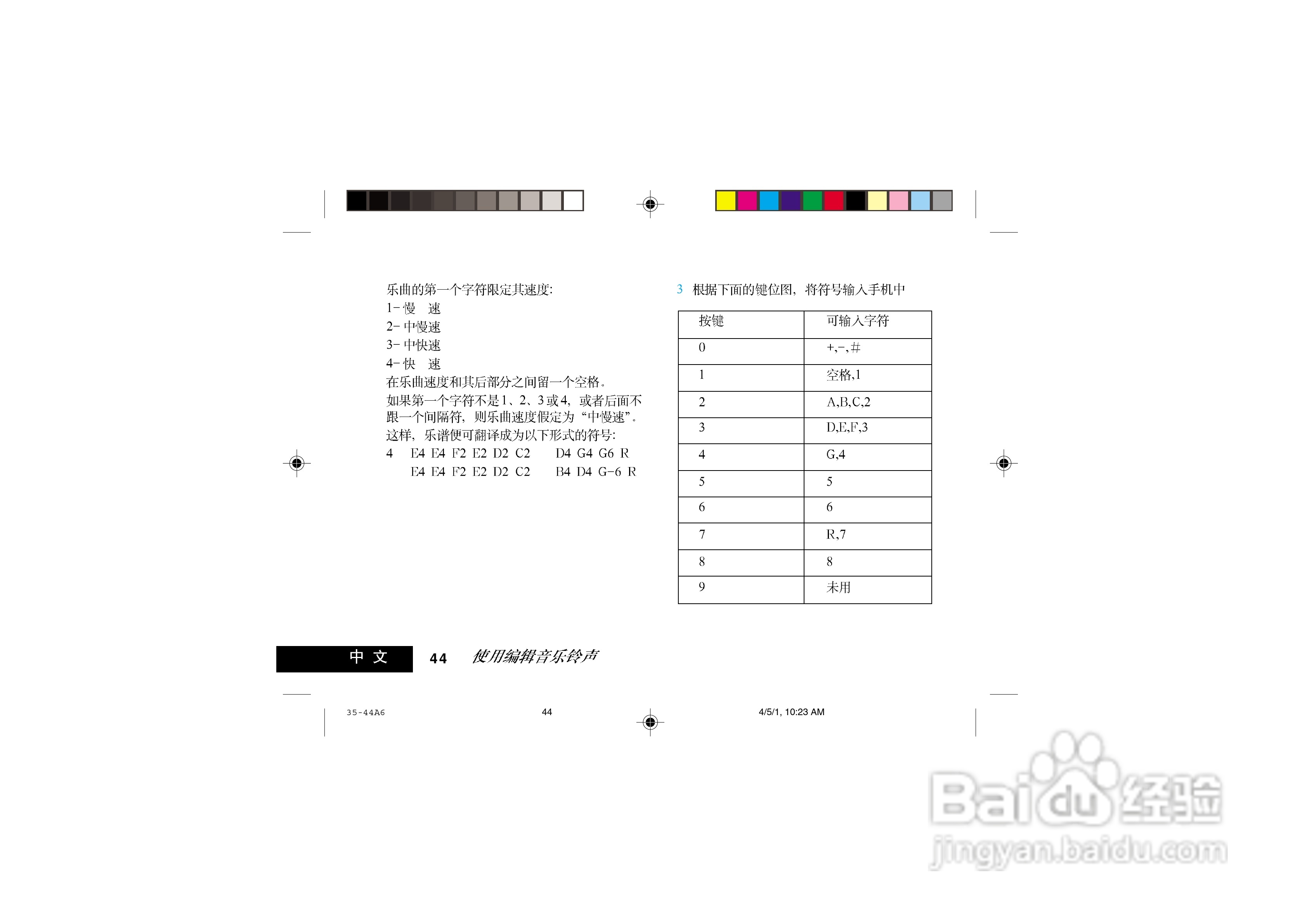 摩托罗拉V998+手机使用说明书:[5]