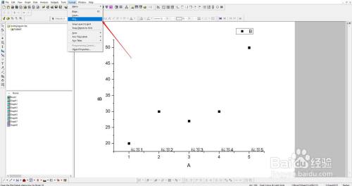 Origin中怎么打开plot details窗口