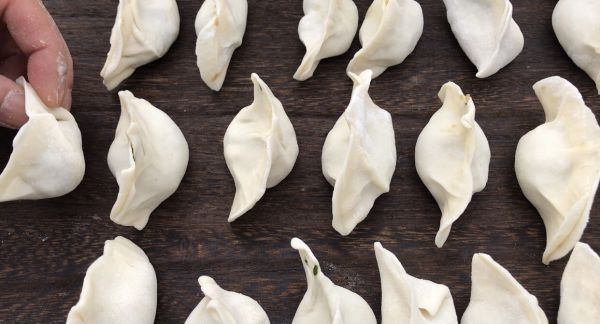 韭菜莲藕牛肉饺子