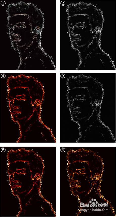 Photoshop制作斑斓的火焰轮廓人物头像