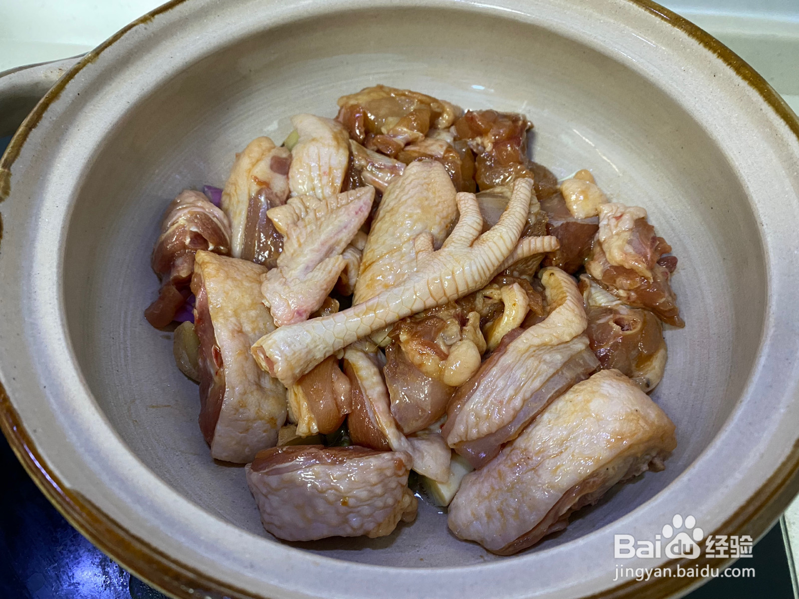 白贝鸡煲经典粤菜的做法