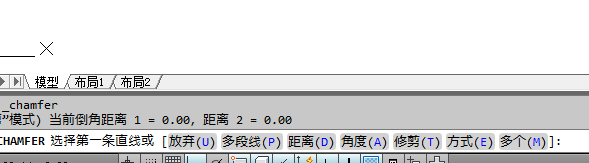CAD中两种倒角以及填充剖面线的画法教学。