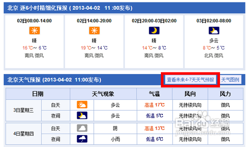 如何知道未来一个星期的天气情况