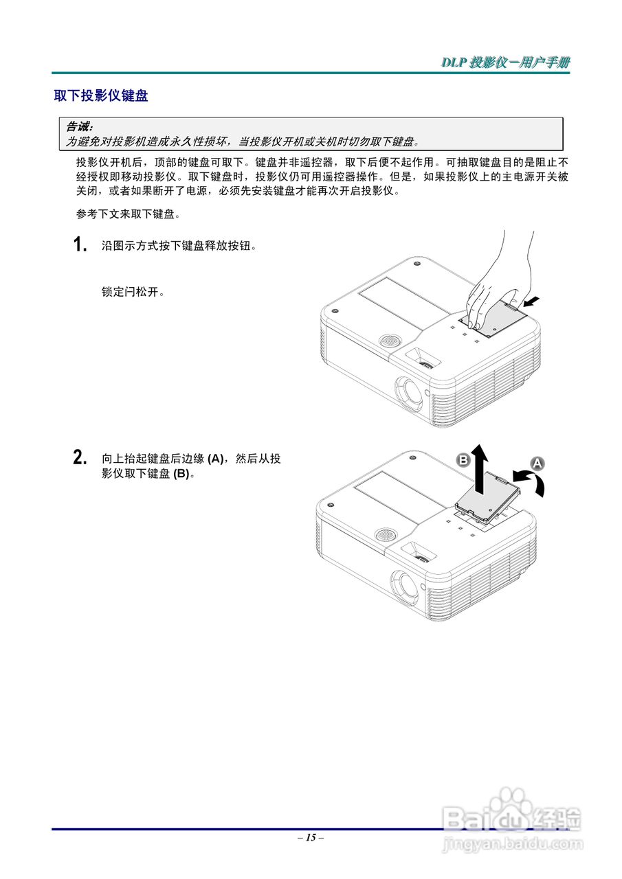 Vivitar 投影机:725VX说明书:[3]