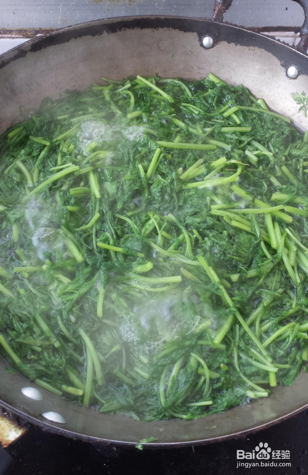 家常小菜：[9]青炒茼蒿