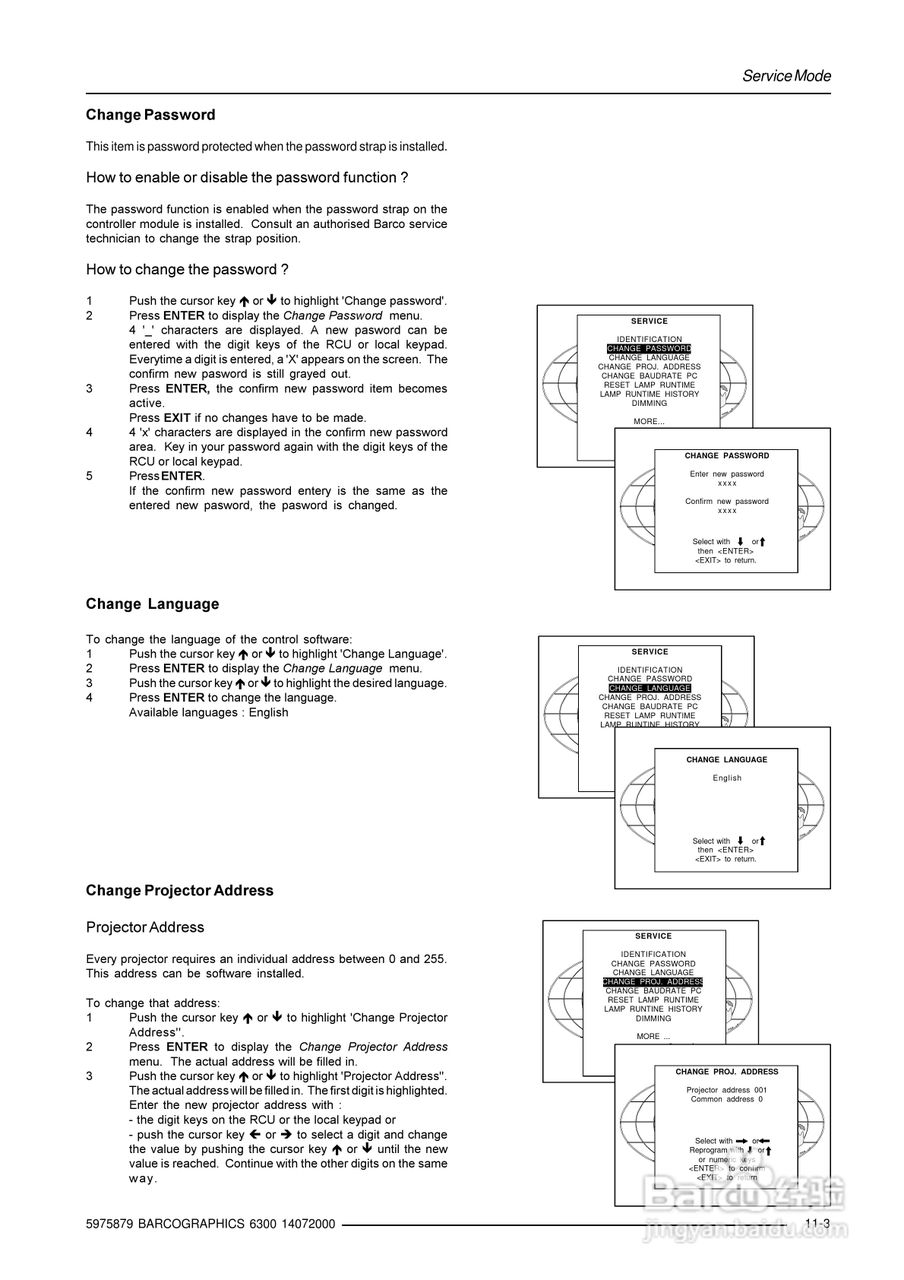 Barco巴可 GRAPHICS 6300投影机说明书:[5]
