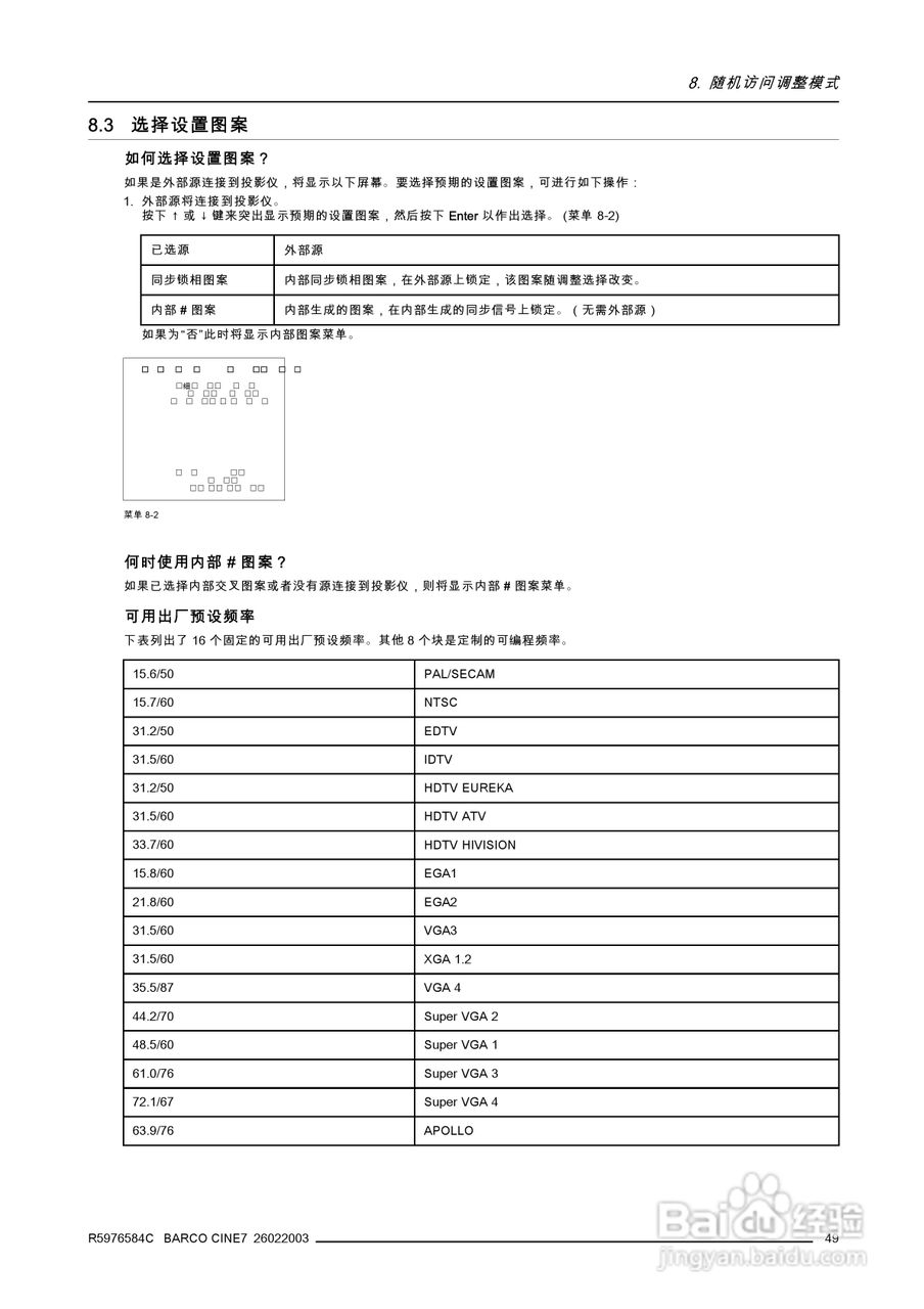 Barco巴可 Cine 7投影机说明书:[6]
