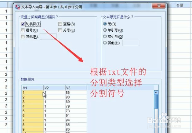 如何在SPSS中导入txt文本数据