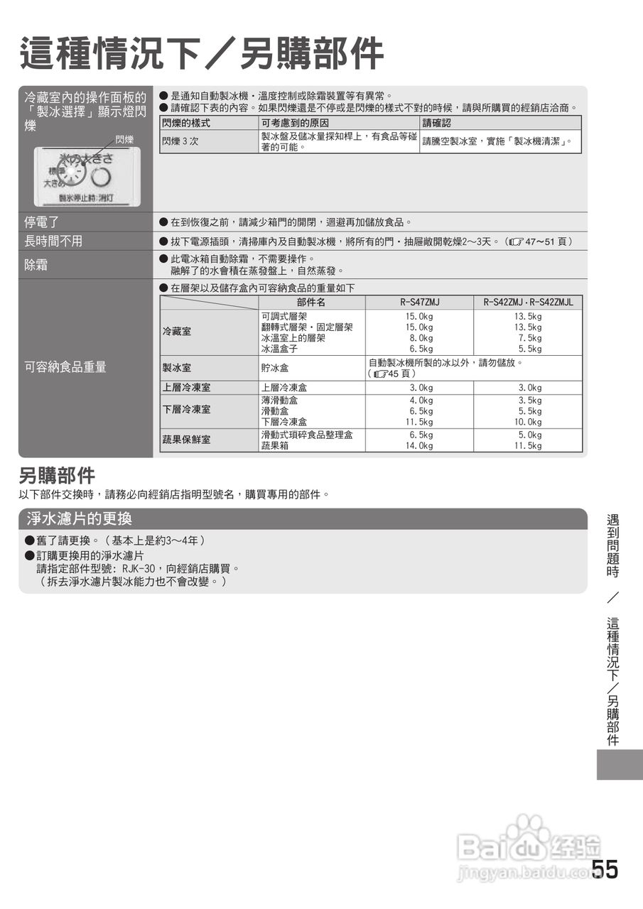 日立R-S42ZMJL电冰箱使用说明书:[6]