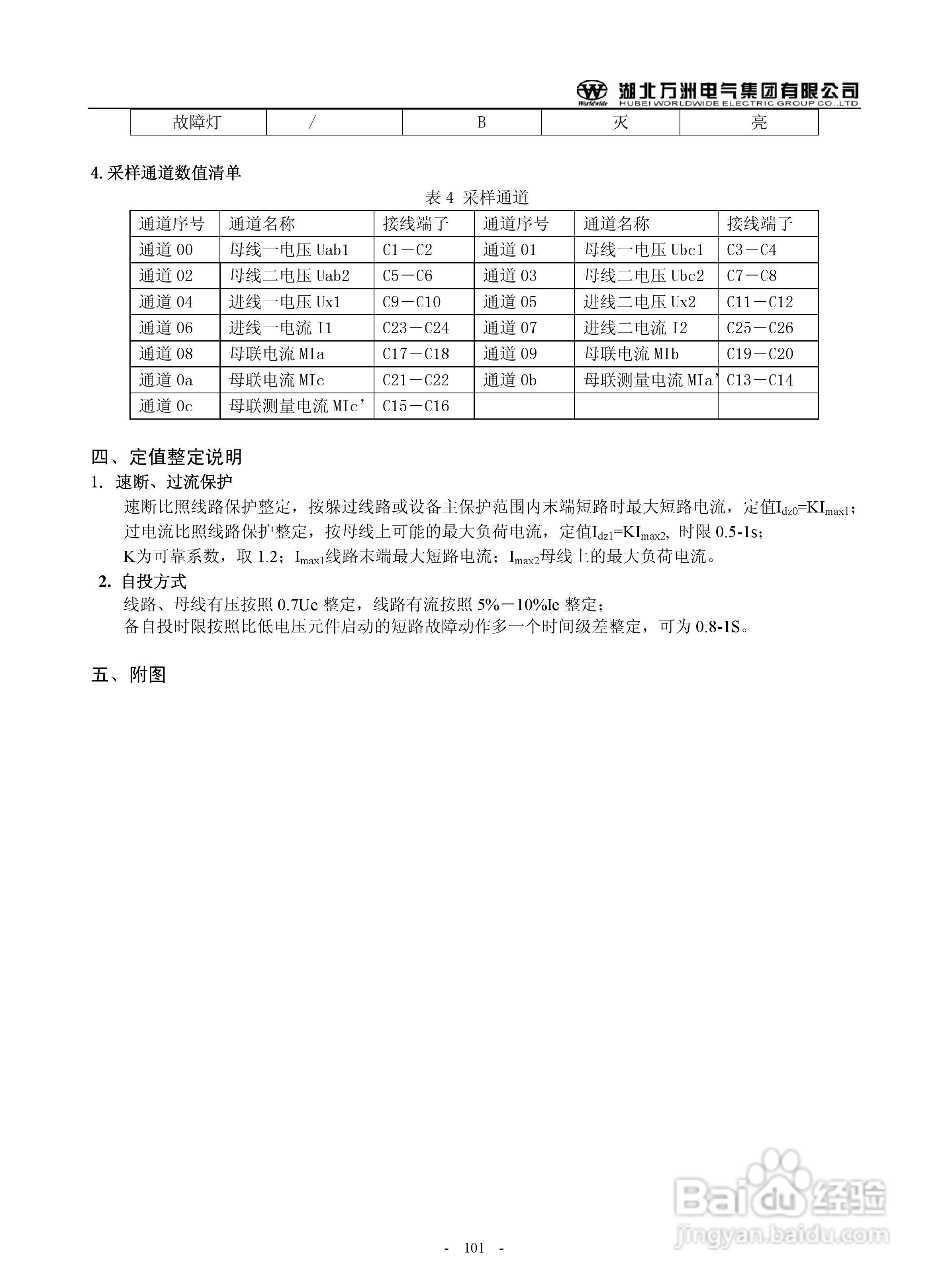 万洲WZB-2671A-5000微机母线绝缘监察装置使用说明书:[11]