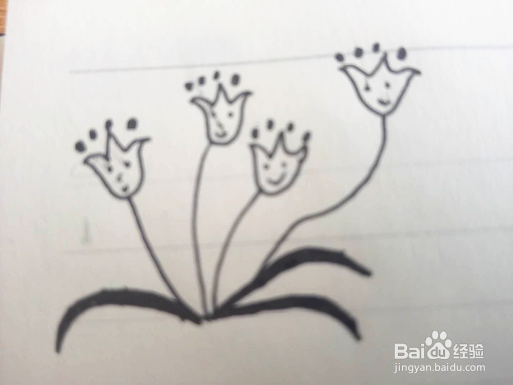 简笔画之铃铛花