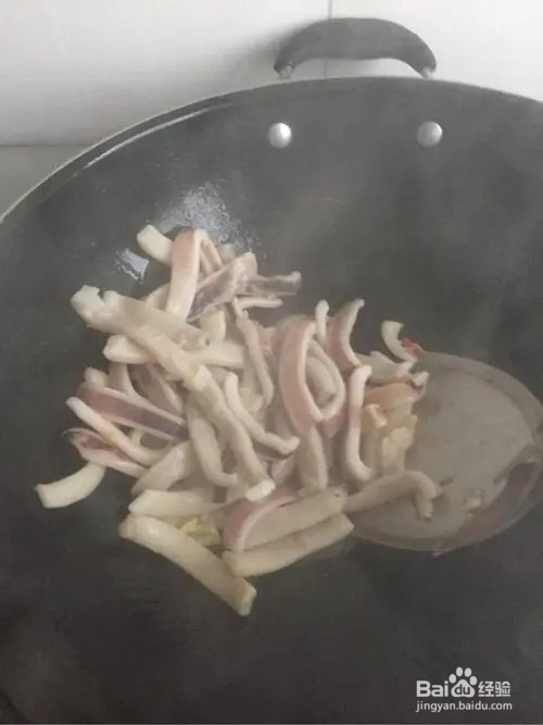 秋葵炒鱿鱼